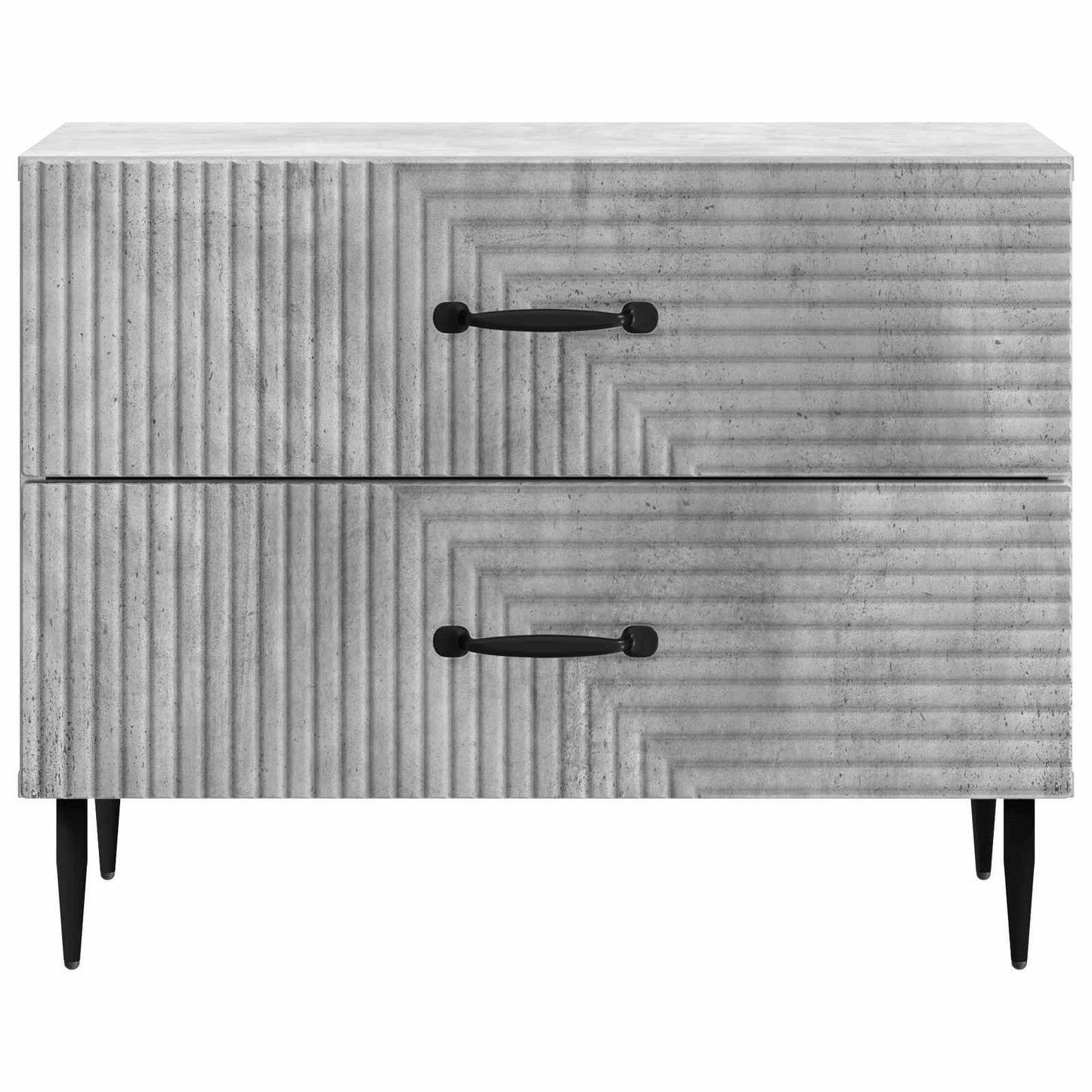 vidaXL Κομοδίνο με συρτάρι Γκρι Σκυροδέματος 62 x 34,5 x 47,5 εκ