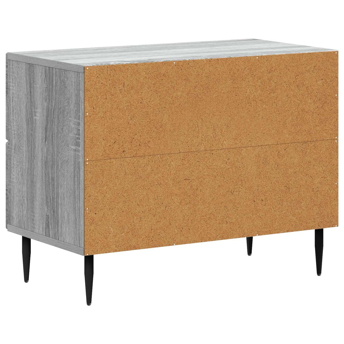 vidaXL Κομοδίνο Γκρι Sonoma 62 x 34,5 x 47,5 εκ Επεξεργασμένο Ξύλο