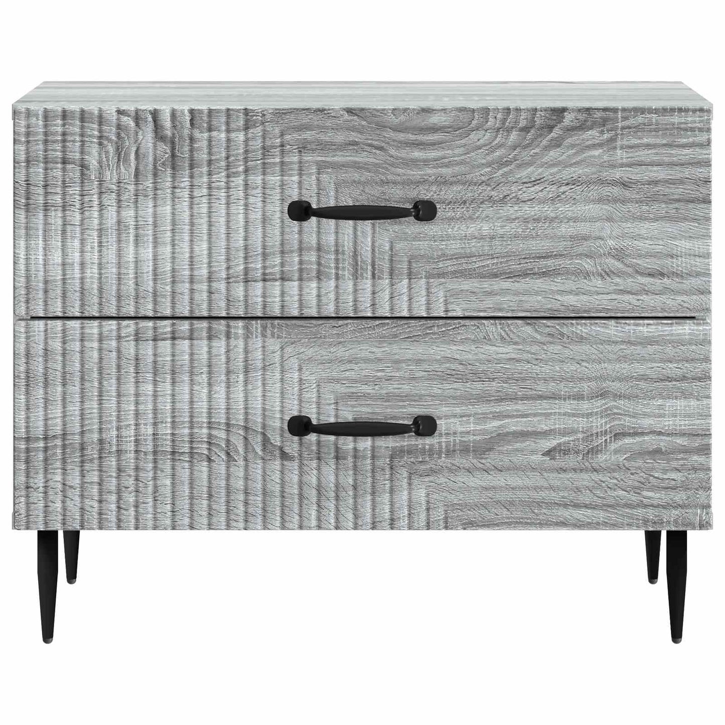 vidaXL Κομοδίνο Γκρι Sonoma 62 x 34,5 x 47,5 εκ Επεξεργασμένο Ξύλο