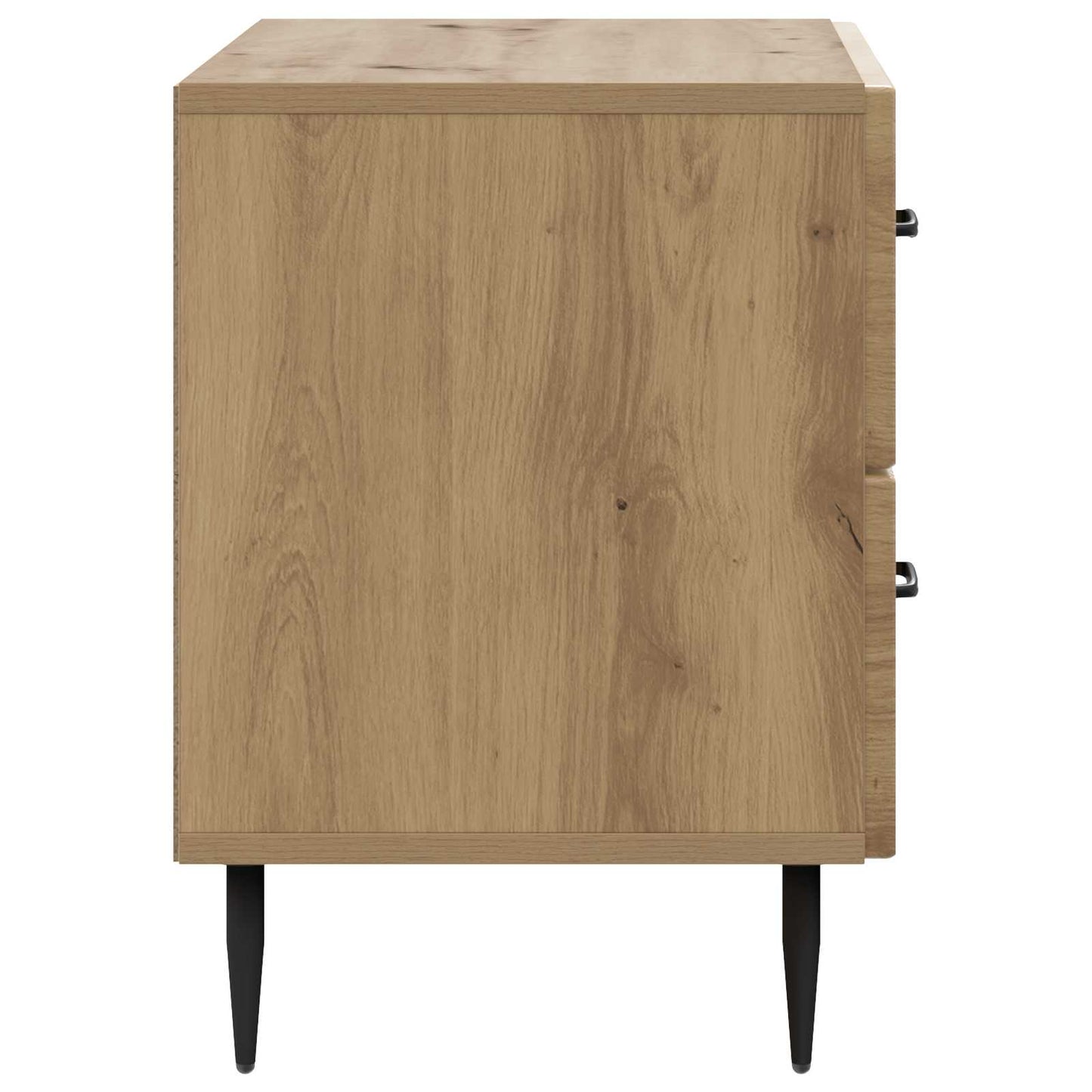 vidaXL Κομοδίνο Artisan Δρυς 62 x 34,5 x 47,5 εκ Επεξεργασμένο Ξύλο
