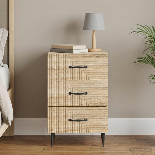 vidaXL Κομοδίνο Sonoma Δρυς 43 x 41 x 66,5 εκ. Επεξεργασμένο Ξύλο