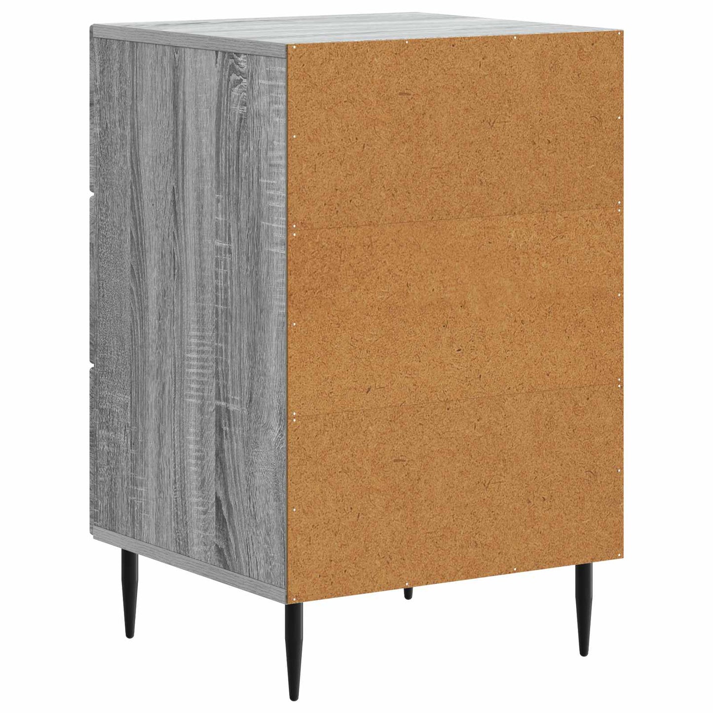 vidaXL Κομοδίνο Γκρι Sonoma 43 x 41 x 66,5 εκ. Επεξεργασμένο Ξύλο