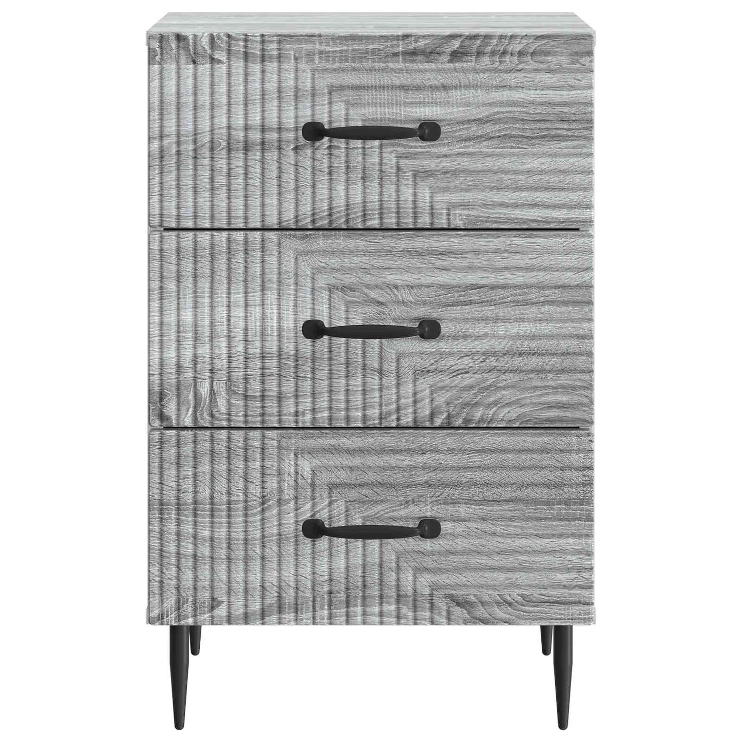 vidaXL Κομοδίνο Γκρι Sonoma 43 x 41 x 66,5 εκ. Επεξεργασμένο Ξύλο