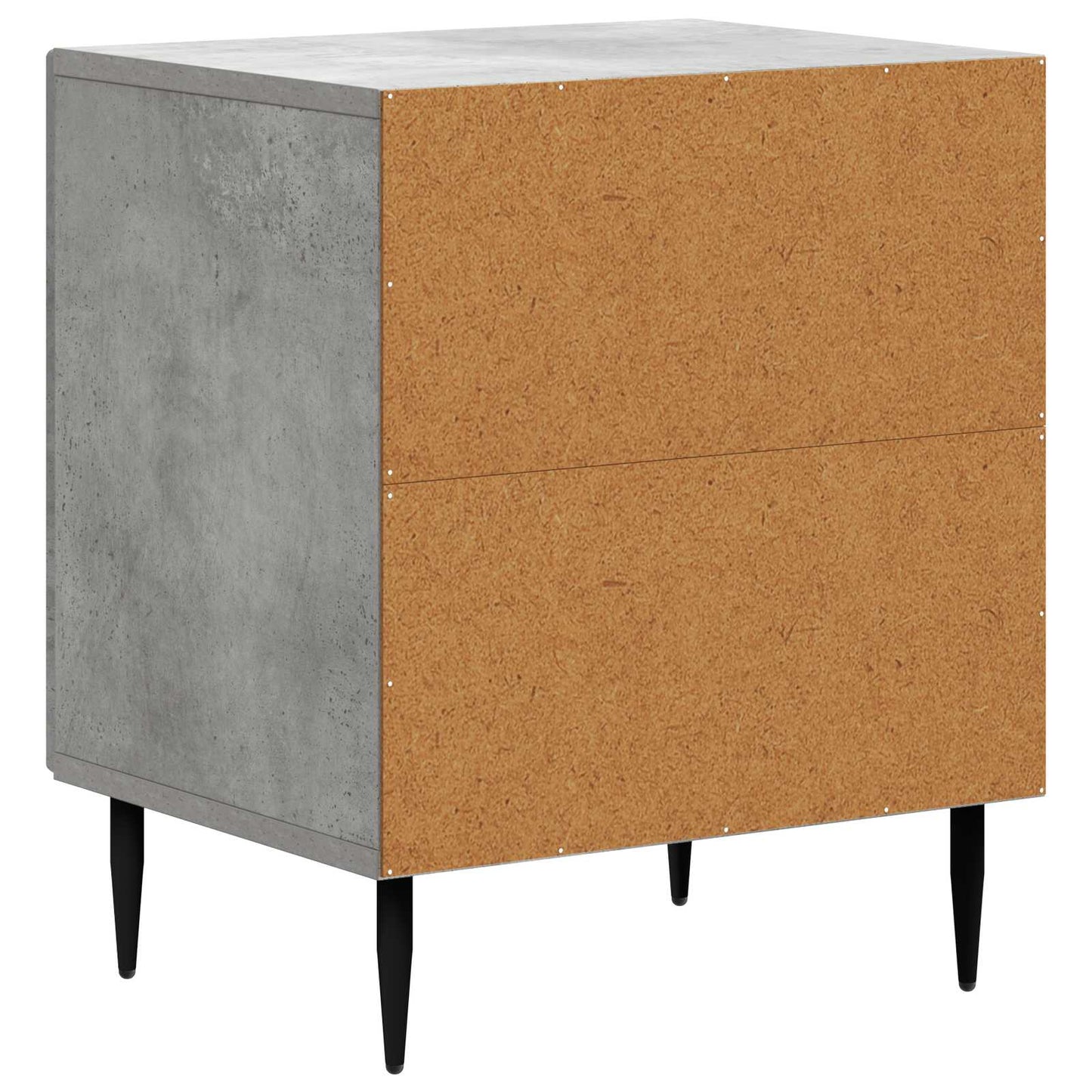 vidaXL Κομοδίνο 2 τμχ. Γκρι Σκυροδέματος 43 x 34,5 x 50 εκ