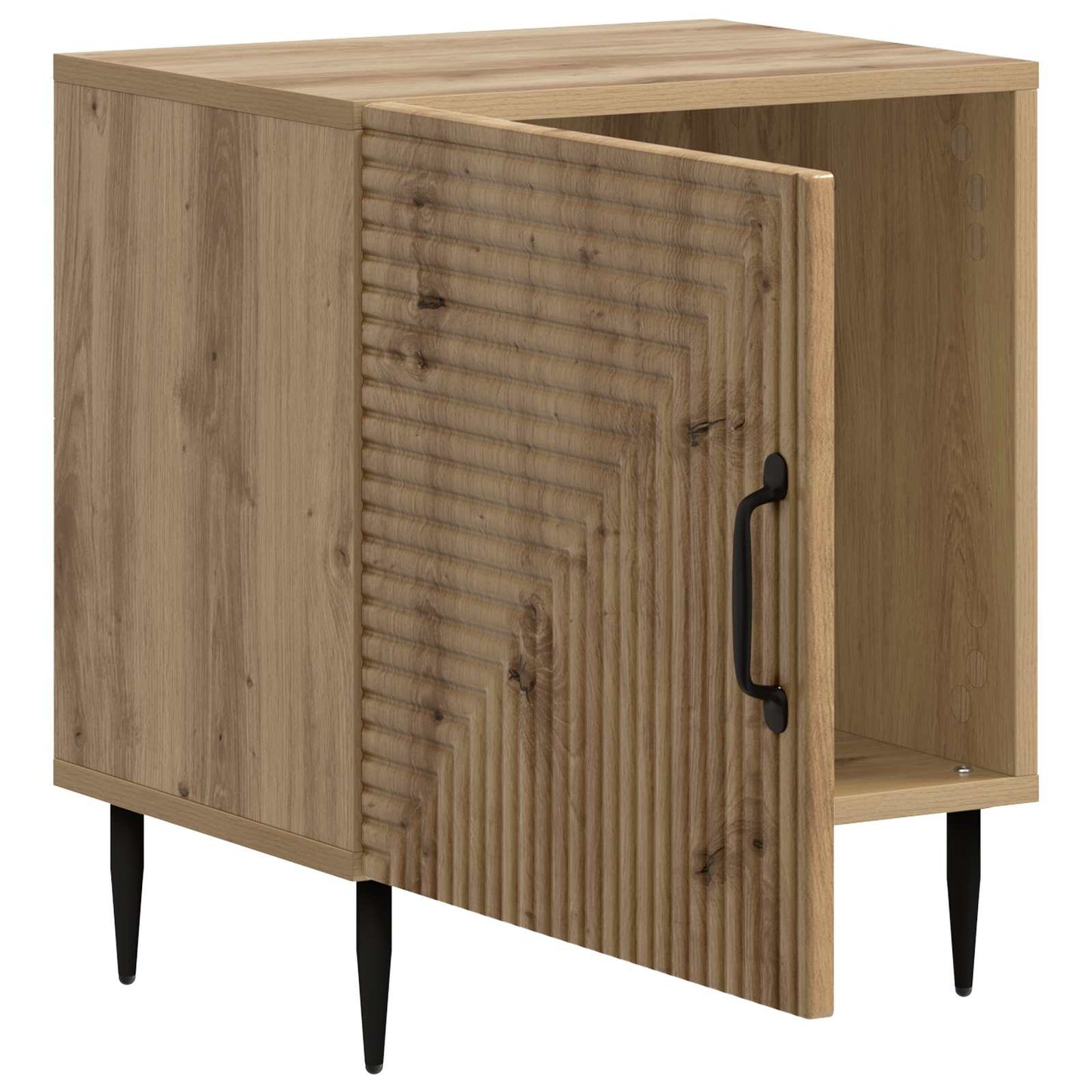 vidaXL Κομοδίνο Artisan Δρυς 43 x 34,5 x 50 εκ Επεξεργασμένο Ξύλο