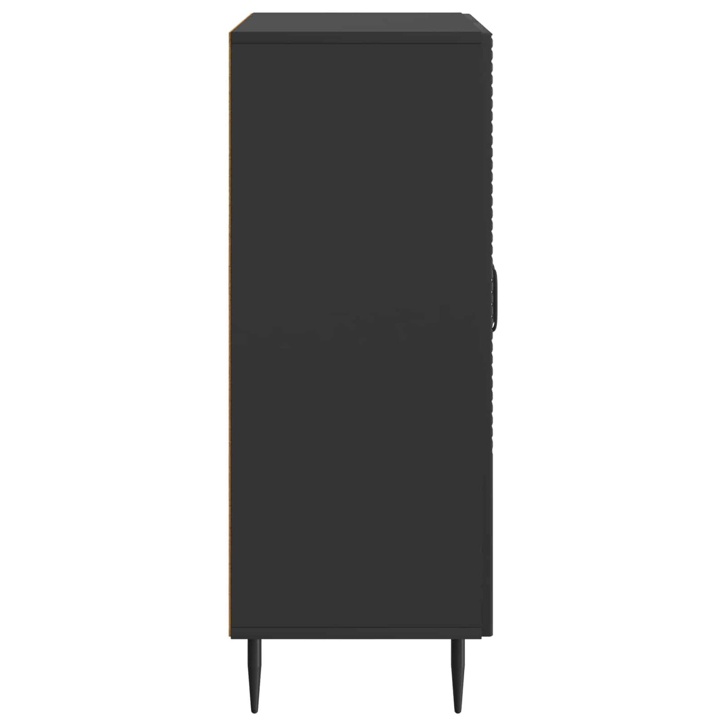 vidaXL Πλαϊνό γραφείο Μαύρο 66 x 34,5 x 89,5 εκ Επεξεργασμένο Ξύλο