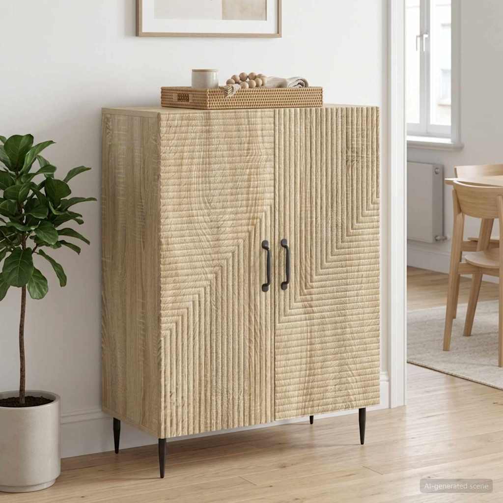 vidaXL Πλαϊνό γραφείο Sonoma Δρυς 66 x 34,5 x 89,5 εκ