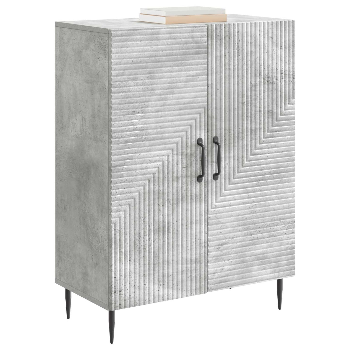 vidaXL Πλαϊνό γραφείο Γκρι Σκυροδέματος 66 x 34,5 x 89,5 εκ