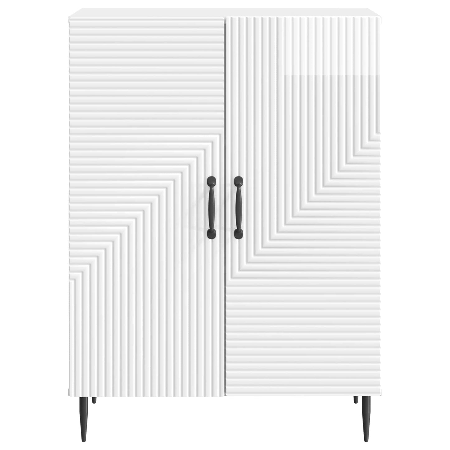 vidaXL Πλαϊνό γραφείο Γυαλιστερό Λευκό 66 x 34,5 x 89,5 εκ