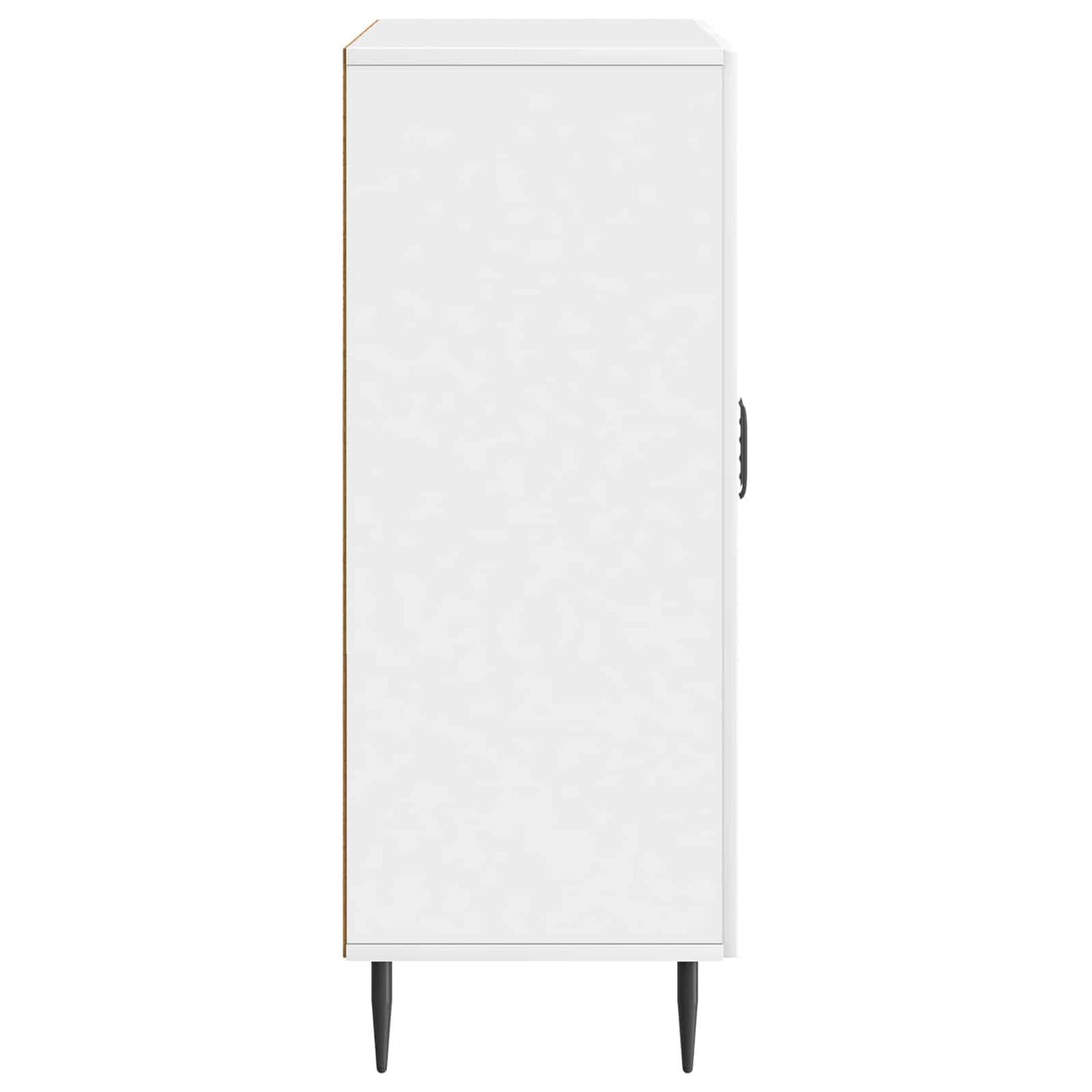 vidaXL Πλαϊνό γραφείο Γυαλιστερό Λευκό 66 x 34,5 x 89,5 εκ
