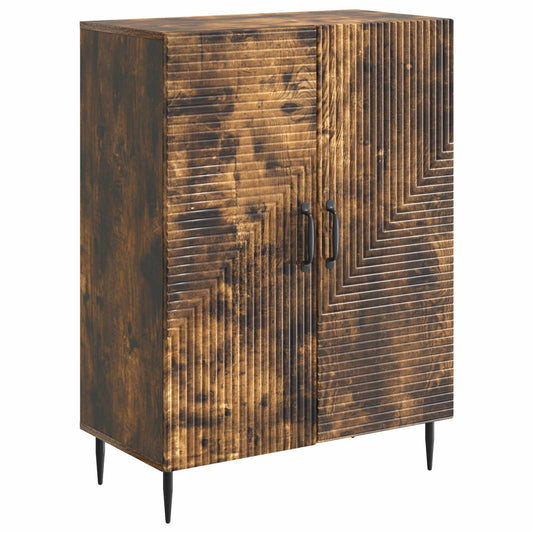 vidaXL Πλαϊνό γραφείο Καπνισμένο Ξύλο Δρυός 66 x 34,5 x 89,5 εκ