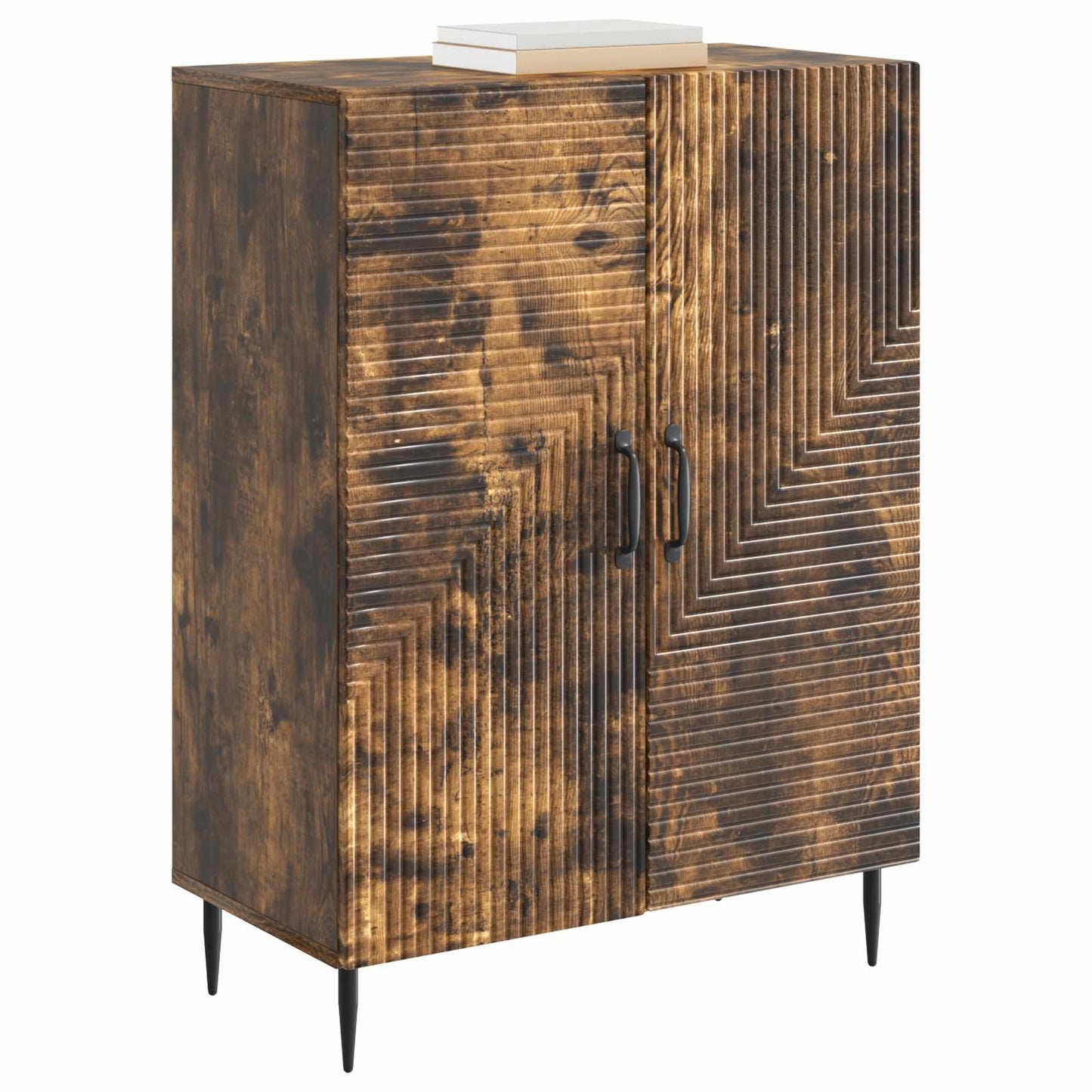 vidaXL Πλαϊνό γραφείο Καπνισμένο Ξύλο Δρυός 66 x 34,5 x 89,5 εκ