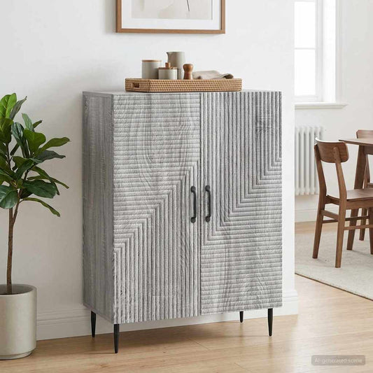 vidaXL Πλαϊνό γραφείο Γκρι Sonoma 66 x 34,5 x 89,5 εκ