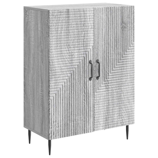 vidaXL Πλαϊνό γραφείο Γκρι Sonoma 66 x 34,5 x 89,5 εκ