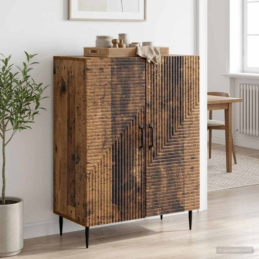 vidaXL Πλαϊνό γραφείο Παλαιωμένο ξύλο 66 x 34,5 x 89,5 εκ
