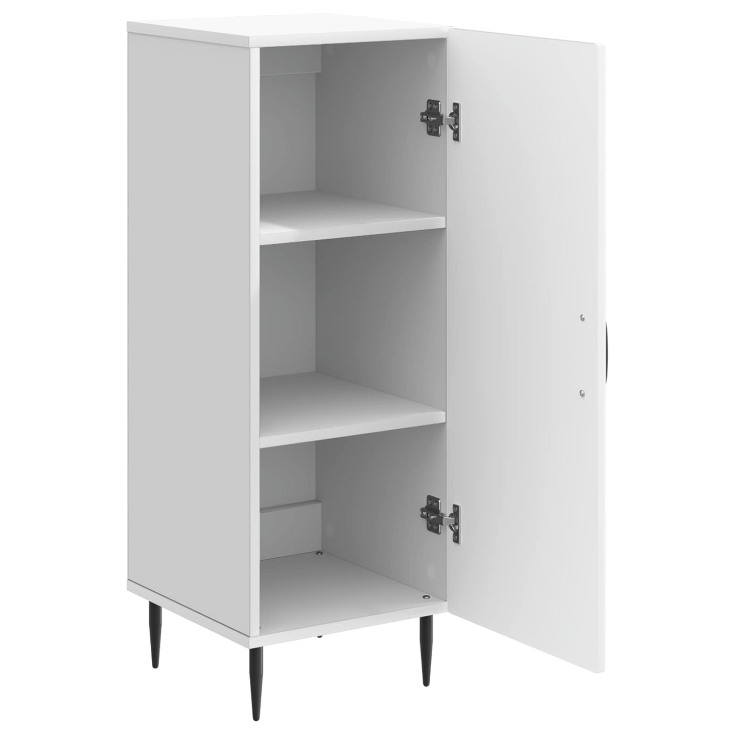 vidaXL Πλαϊνό γραφείο Λευκό 33 x 34,5 x 89,5 εκ Επεξεργασμένο Ξύλο