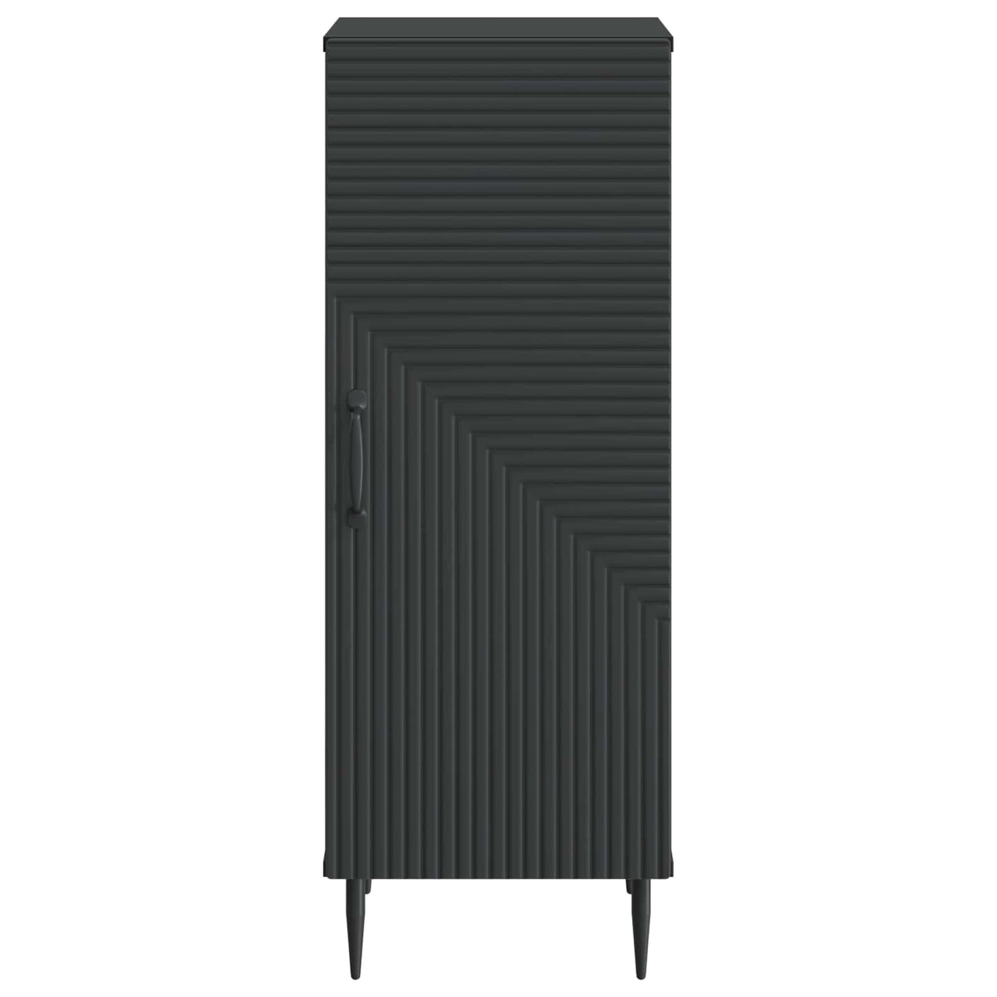 vidaXL Πλαϊνό γραφείο Μαύρο 33 x 34,5 x 89,5 εκ Επεξεργασμένο Ξύλο