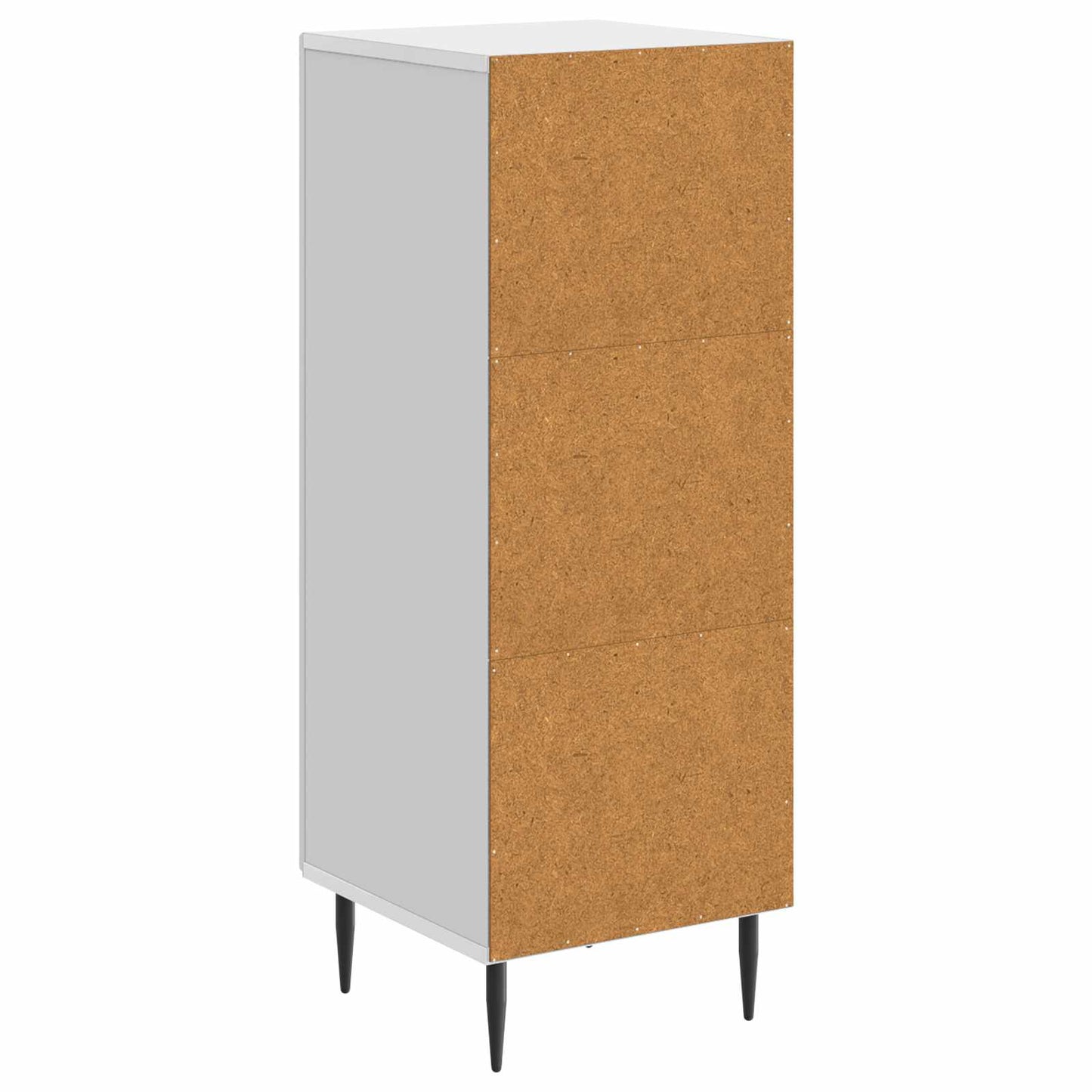 vidaXL Πλαϊνό γραφείο Γυαλιστερό Λευκό 33 x 34,5 x 89,5 εκ