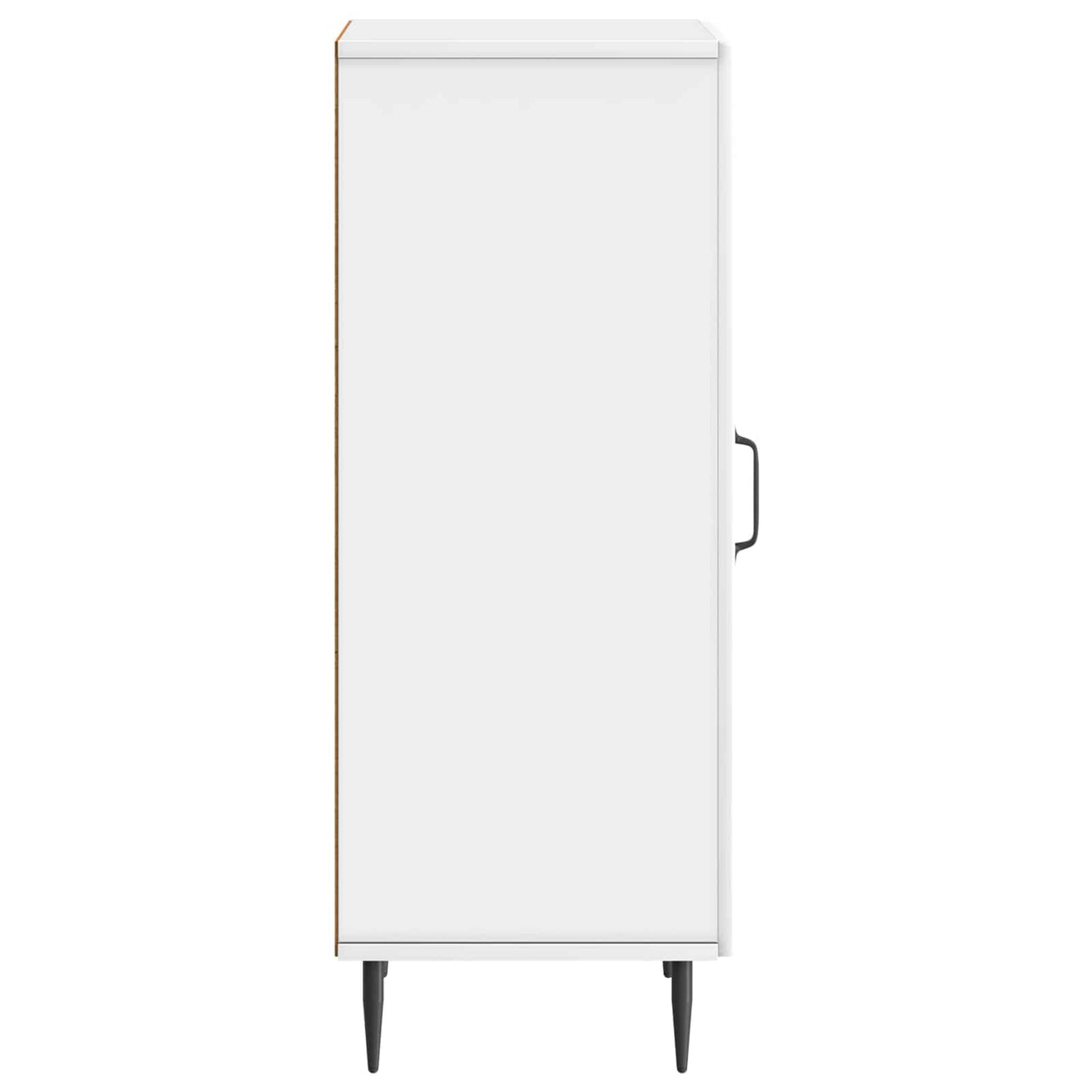 vidaXL Πλαϊνό γραφείο Γυαλιστερό Λευκό 33 x 34,5 x 89,5 εκ