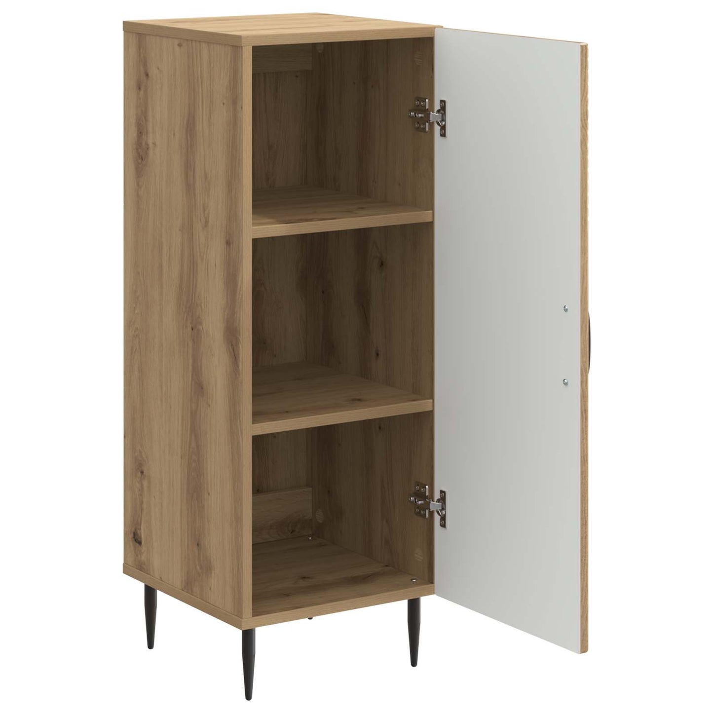 vidaXL Πλαϊνό γραφείο Artisan Δρυς 33 x 34,5 x 89,5 εκ