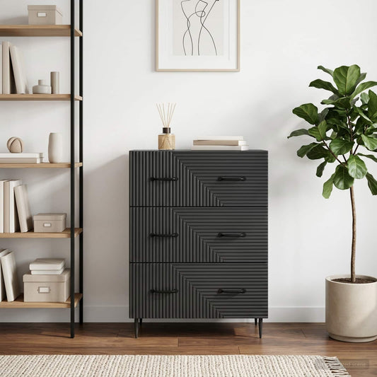 vidaXL Ντουλάπι με Συρτάρια 66 x 34,5 x 89,5 εκ Επεξεργασμένο Ξύλο