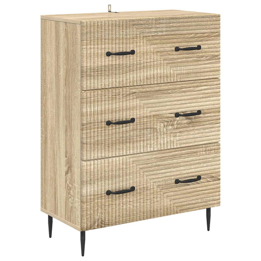 vidaXL Ντουλάπι με Συρτάρια 66 x 34,5 x 89,5 εκ Επεξεργασμένο Ξύλο