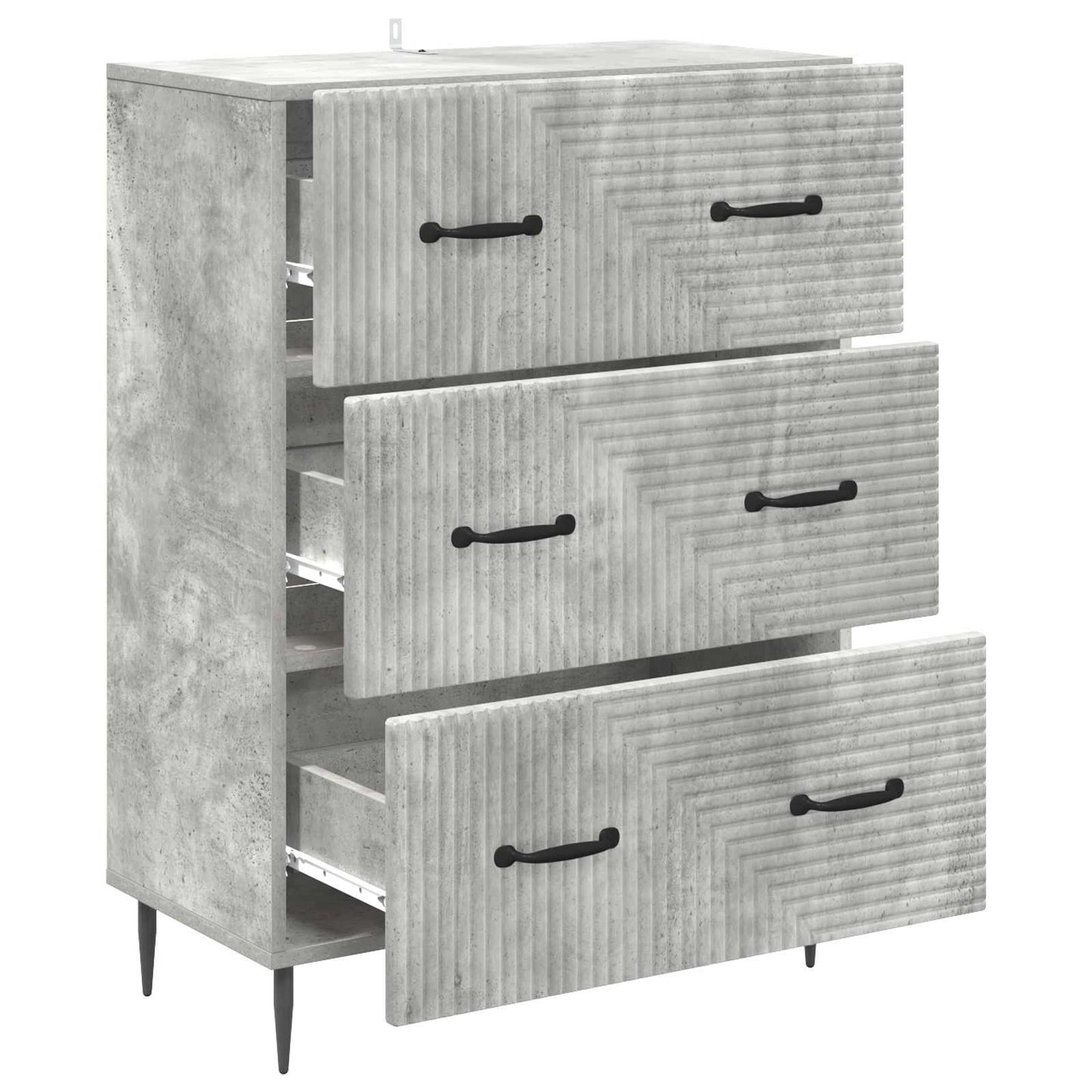 vidaXL Ντουλάπι με Συρτάρια 66 x 34,5 x 89,5 εκ Επεξεργασμένο Ξύλο