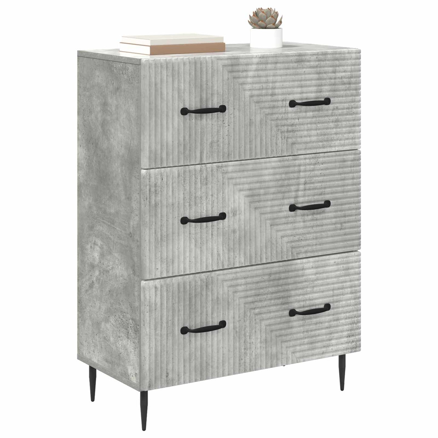 vidaXL Ντουλάπι με Συρτάρια 66 x 34,5 x 89,5 εκ Επεξεργασμένο Ξύλο