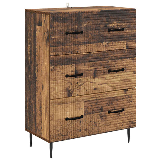 vidaXL Ντουλάπι με Συρτάρια 66 x 34,5 x 89,5 εκ Επεξεργασμένο Ξύλο