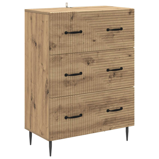 vidaXL Ντουλάπι με Συρτάρια 66 x 34,5 x 89,5 εκ Επεξεργασμένο Ξύλο