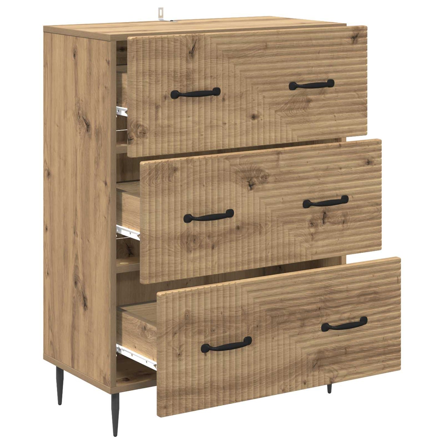 vidaXL Ντουλάπι με Συρτάρια 66 x 34,5 x 89,5 εκ Επεξεργασμένο Ξύλο