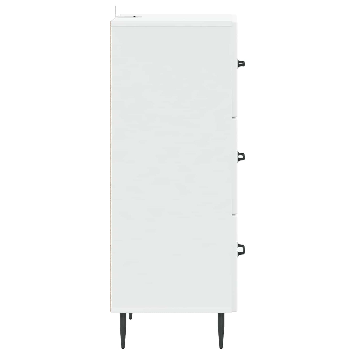 vidaXL Ντουλάπι με Συρτάρια Λευκό 33 x 34,5 x 89,5 εκ