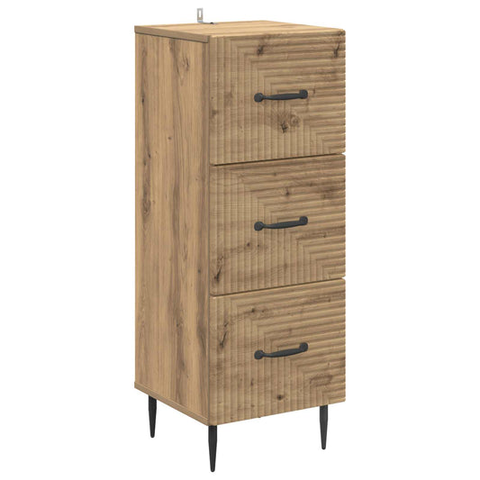 vidaXL Ντουλάπι με Συρτάρια 33 x 34,5 x 89,5 εκ Επεξεργασμένο Ξύλο