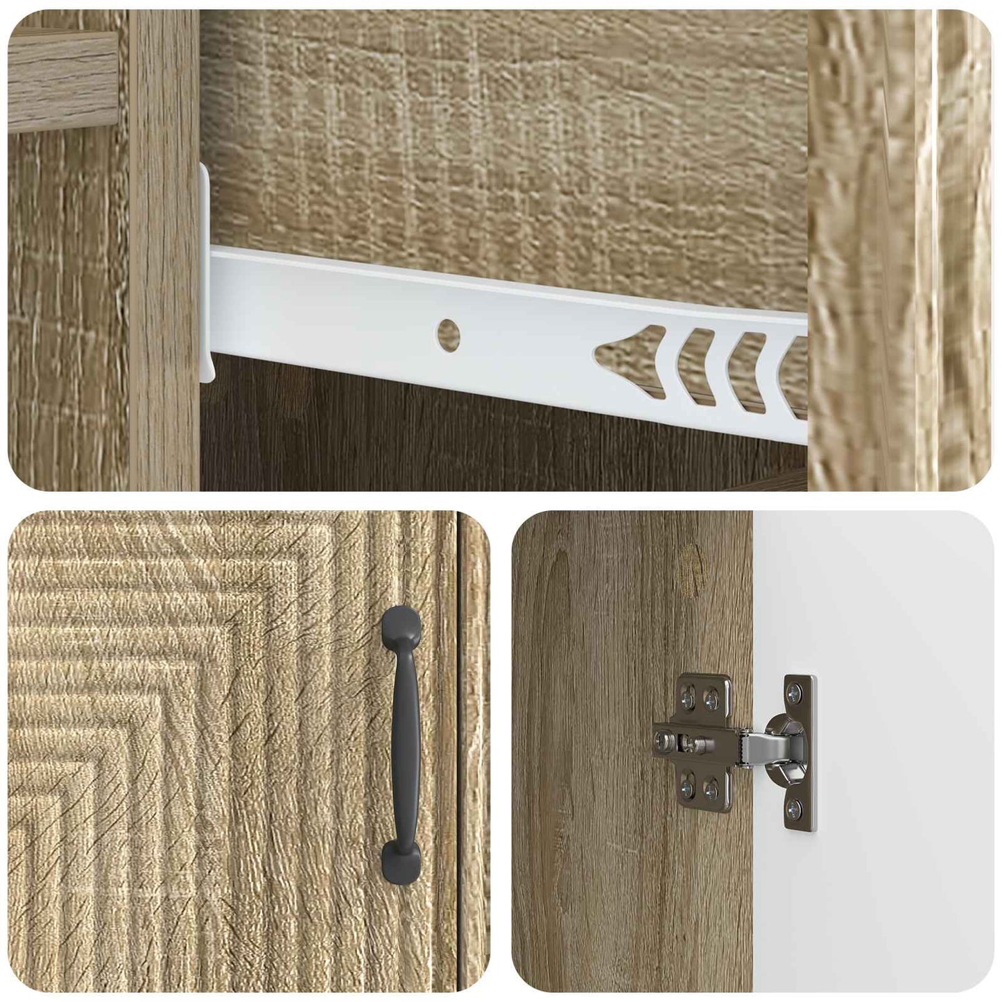 vidaXL Πλαϊνό γραφείο με συρτάρι Sonoma Δρυς 66 x 34,5 x 89,5 εκ