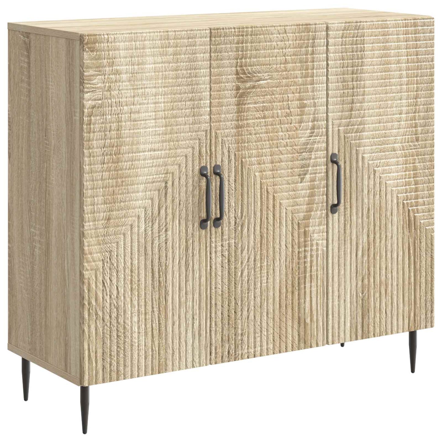 vidaXL Πλαϊνό γραφείο Sonoma Δρυς 89 x 34,5 x 80 εκ Επεξεργασμένο Ξύλο