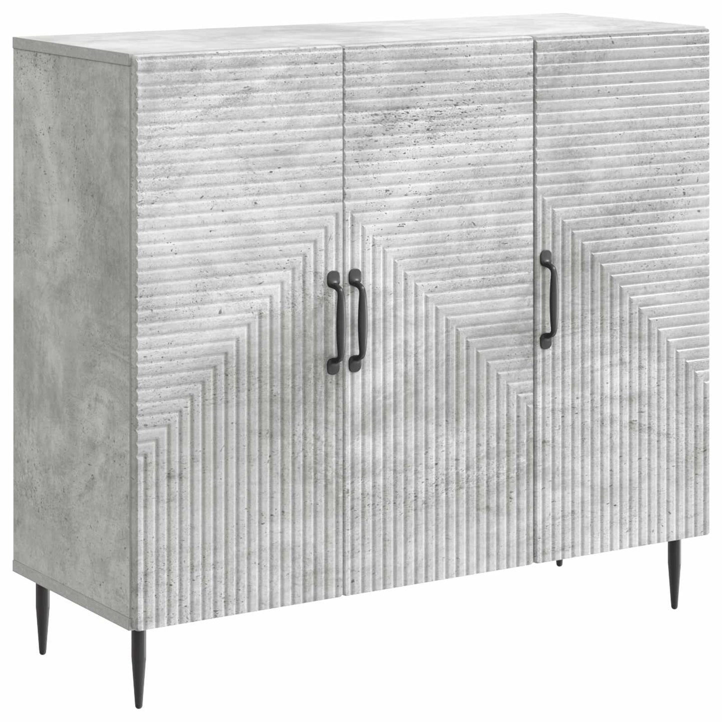 vidaXL Πλαϊνό γραφείο Γκρι Σκυροδέματος 89 x 34,5 x 80 εκ