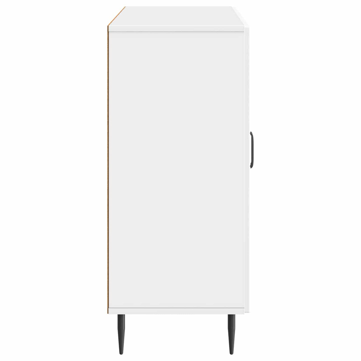 vidaXL Πλαϊνό γραφείο Γυαλιστερό Λευκό 89 x 34,5 x 80 εκ