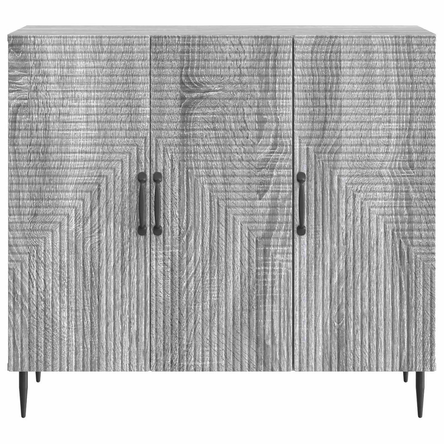vidaXL Πλαϊνό γραφείο Γκρι Sonoma 89 x 34,5 x 80 εκ Επεξεργασμένο Ξύλο