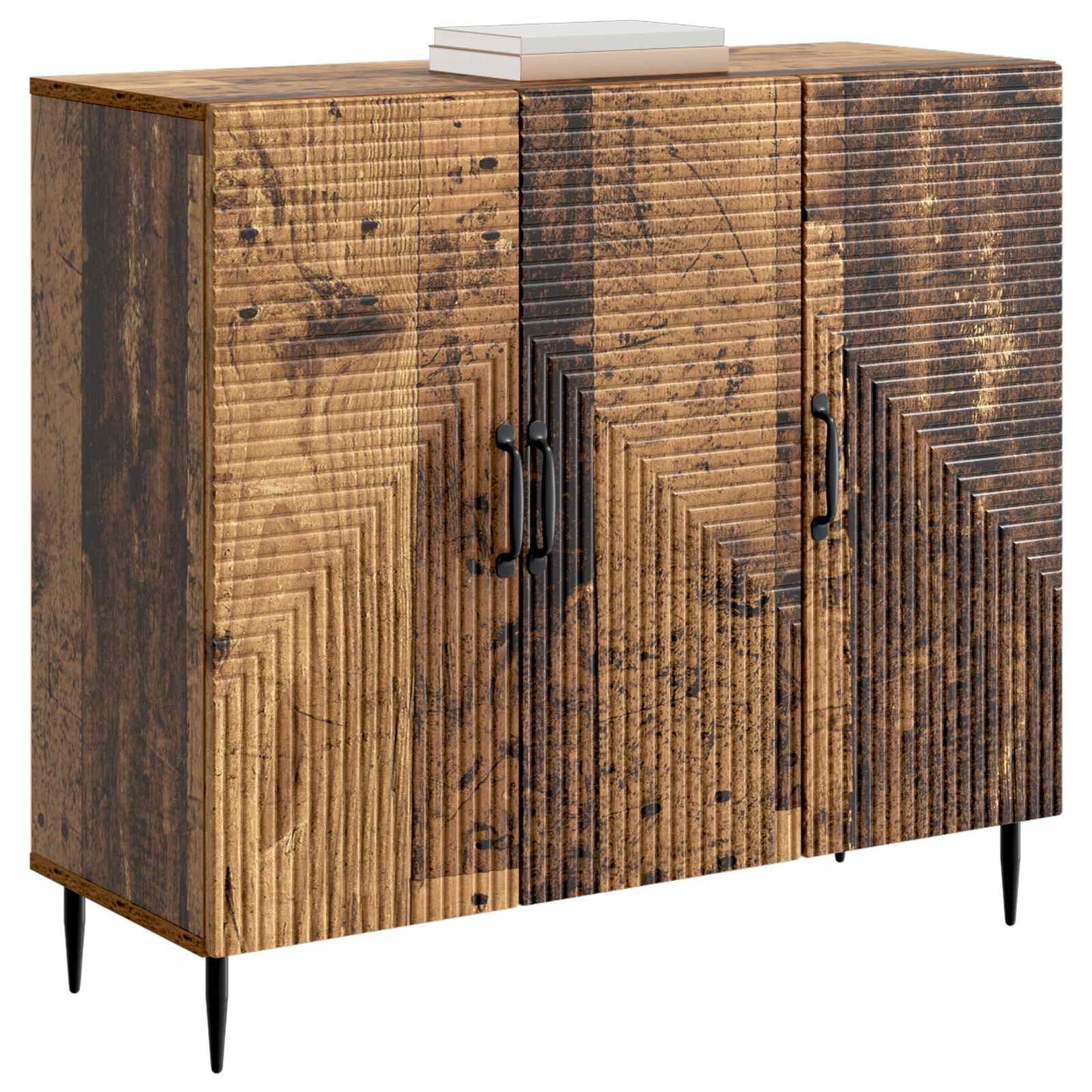 vidaXL Πλαϊνό γραφείο Παλαιωμένο ξύλο 89 x 34,5 x 80 εκ