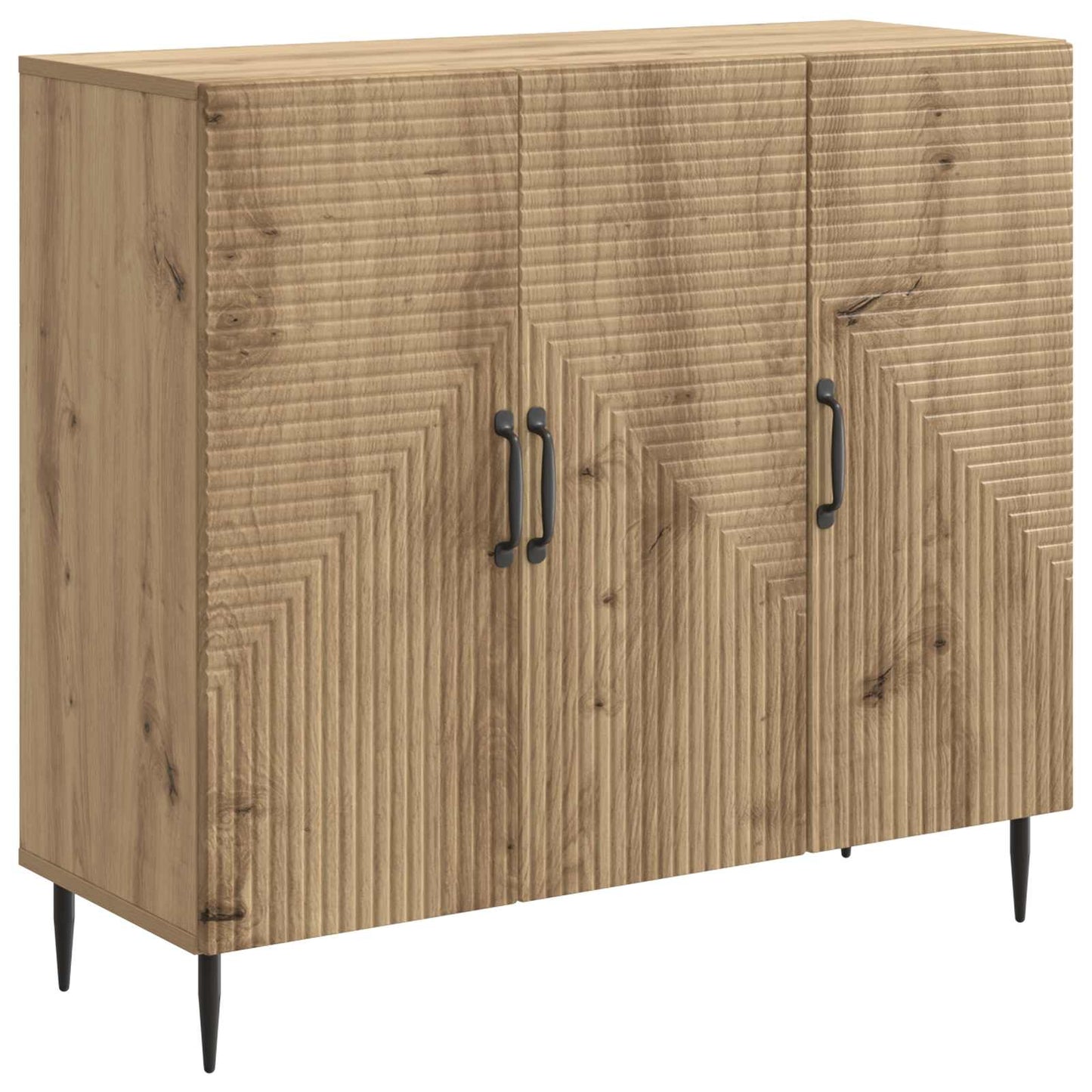 vidaXL Πλαϊνό γραφείο Artisan Δρυς 89 x 34,5 x 80 εκ