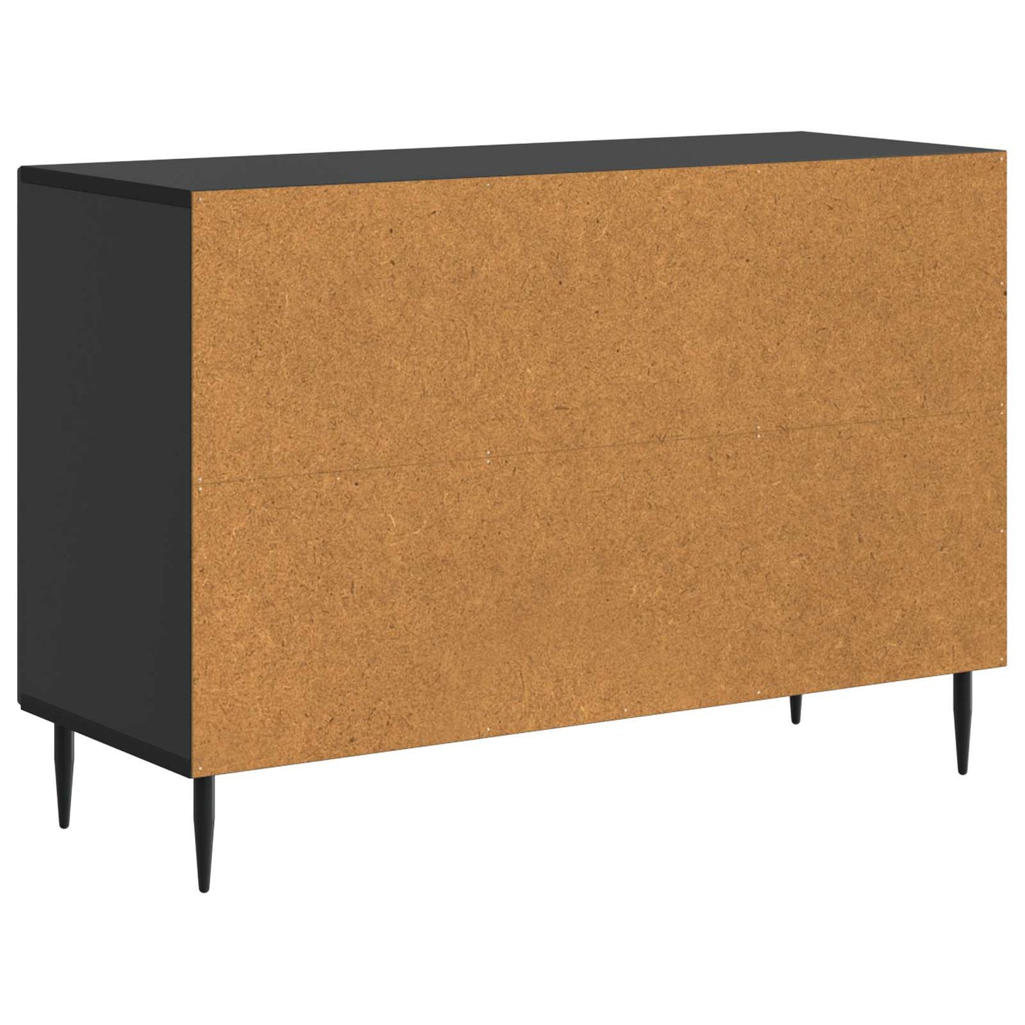 vidaXL Πλαϊνό γραφείο Μαύρο 89 x 34,5 x 60 εκ. Επεξεργασμένο Ξύλο