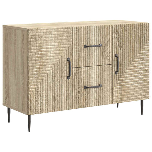 vidaXL Πλαϊνό γραφείο με συρτάρι Sonoma Δρυς 89 x 34,5 x 60 εκ.