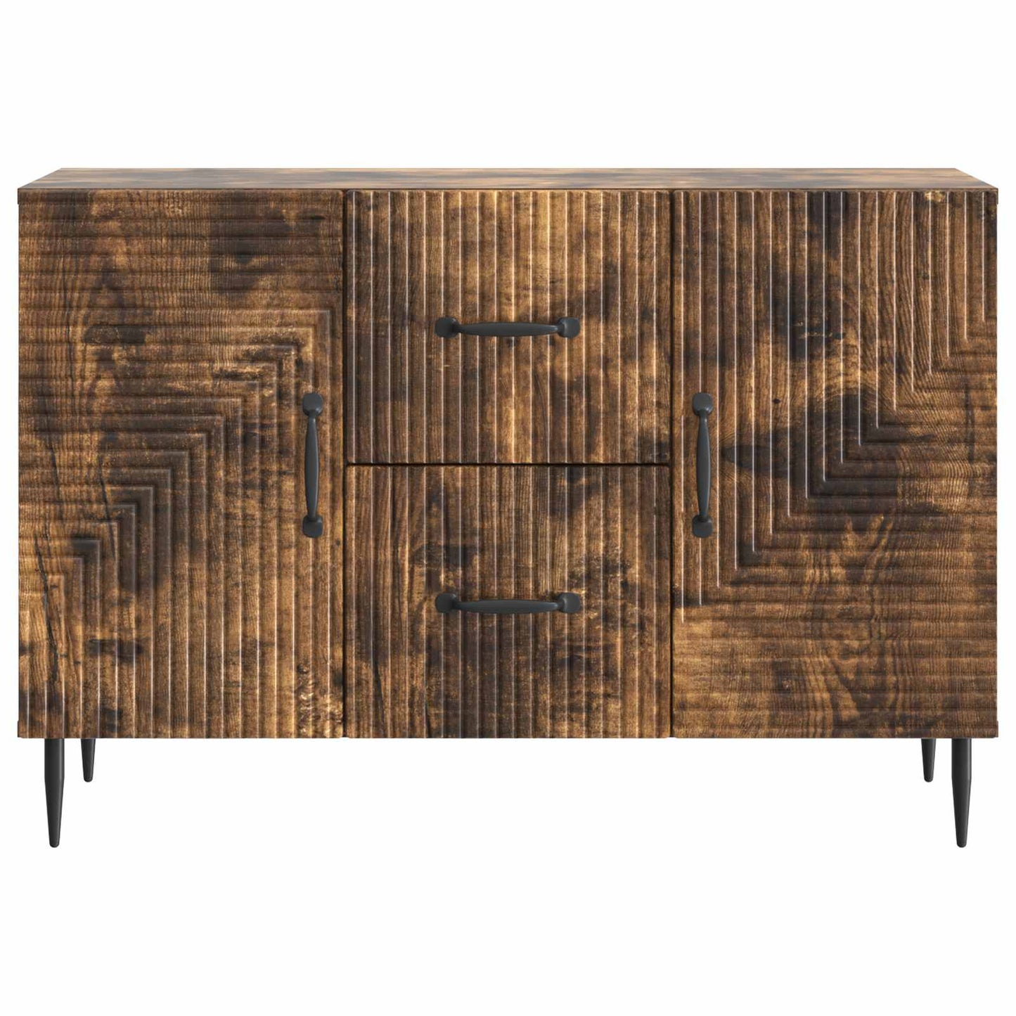 vidaXL Πλαϊνό γραφείο Καπνισμένο Ξύλο Δρυός 89 x 34,5 x 60 εκ.