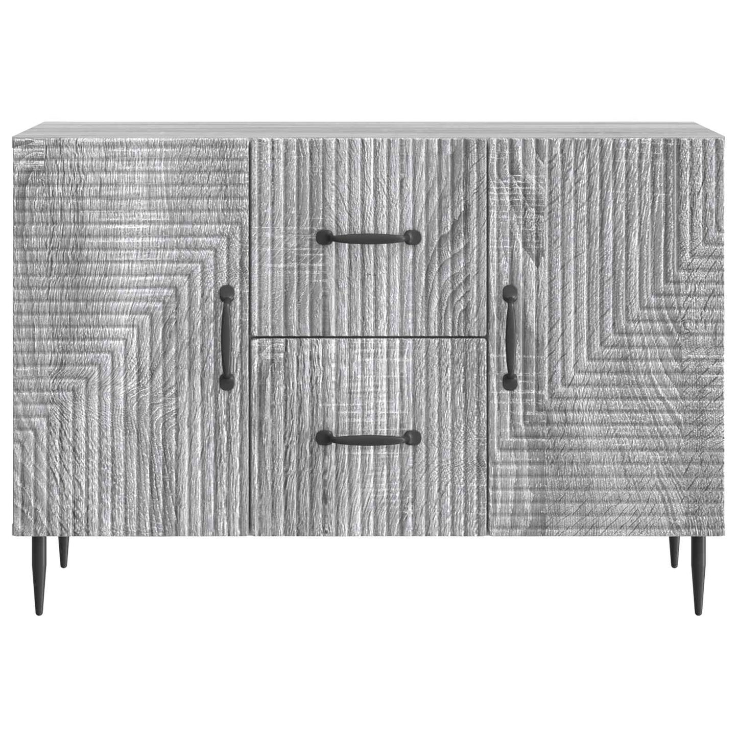 vidaXL Πλαϊνό γραφείο με συρτάρι Γκρι Sonoma 89 x 34,5 x 60 εκ.