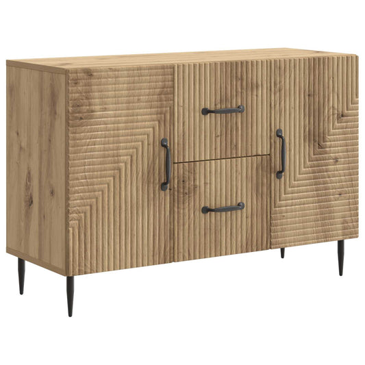 vidaXL Πλαϊνό γραφείο Artisan Δρυς 89 x 34,5 x 60 εκ.