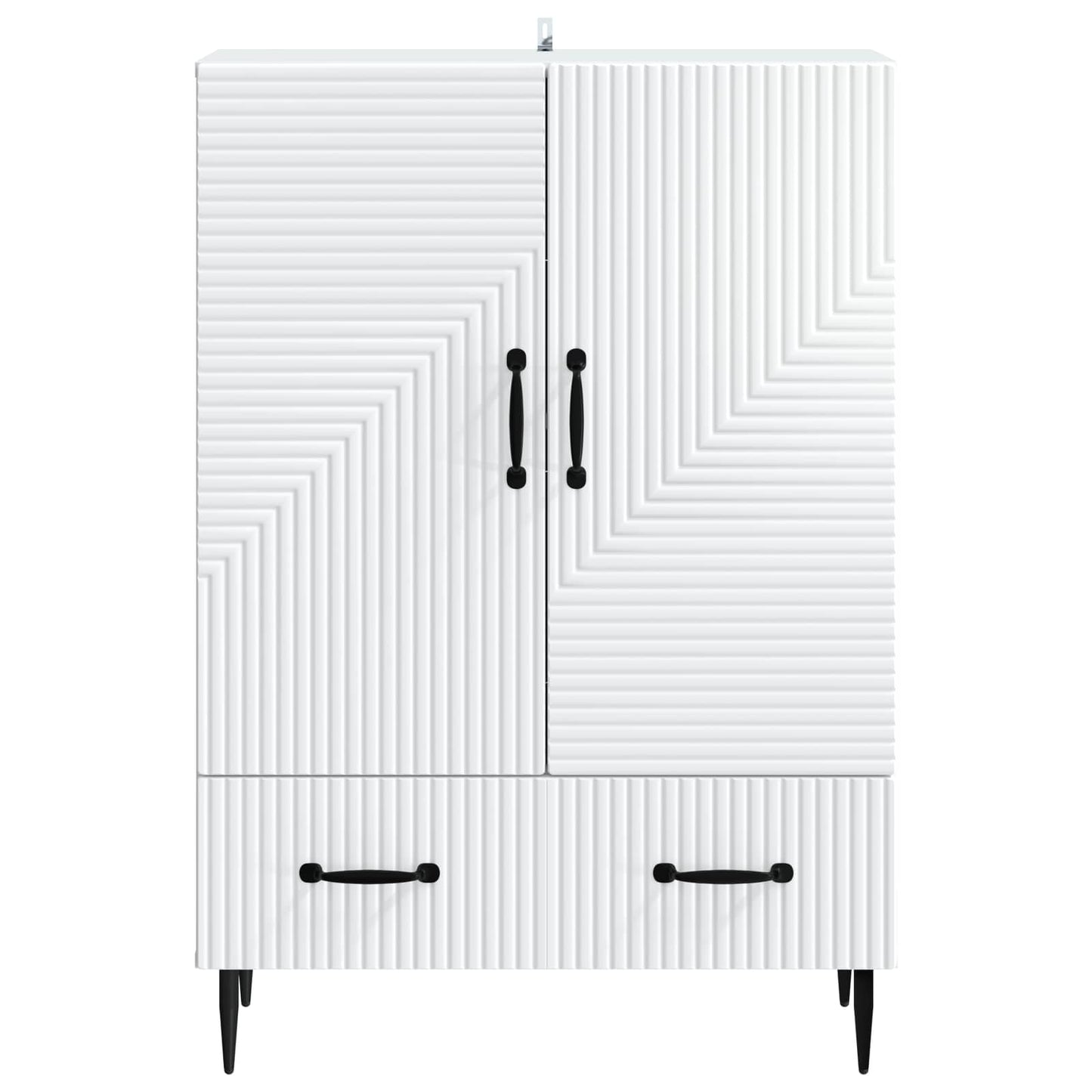 vidaXL Πλαϊνό γραφείο Λευκό 66 x 34,5 x 95 εκ. Επεξεργασμένο Ξύλο