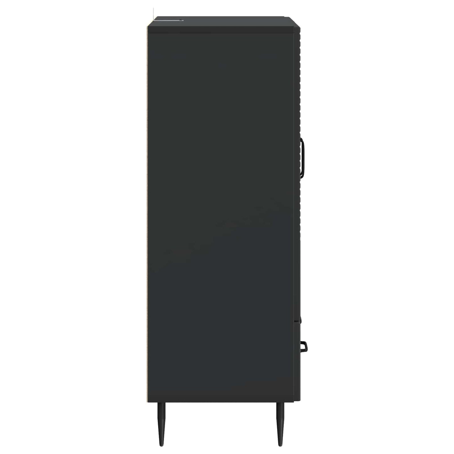 vidaXL Πλαϊνό γραφείο Μαύρο 66 x 34,5 x 95 εκ. Επεξεργασμένο Ξύλο
