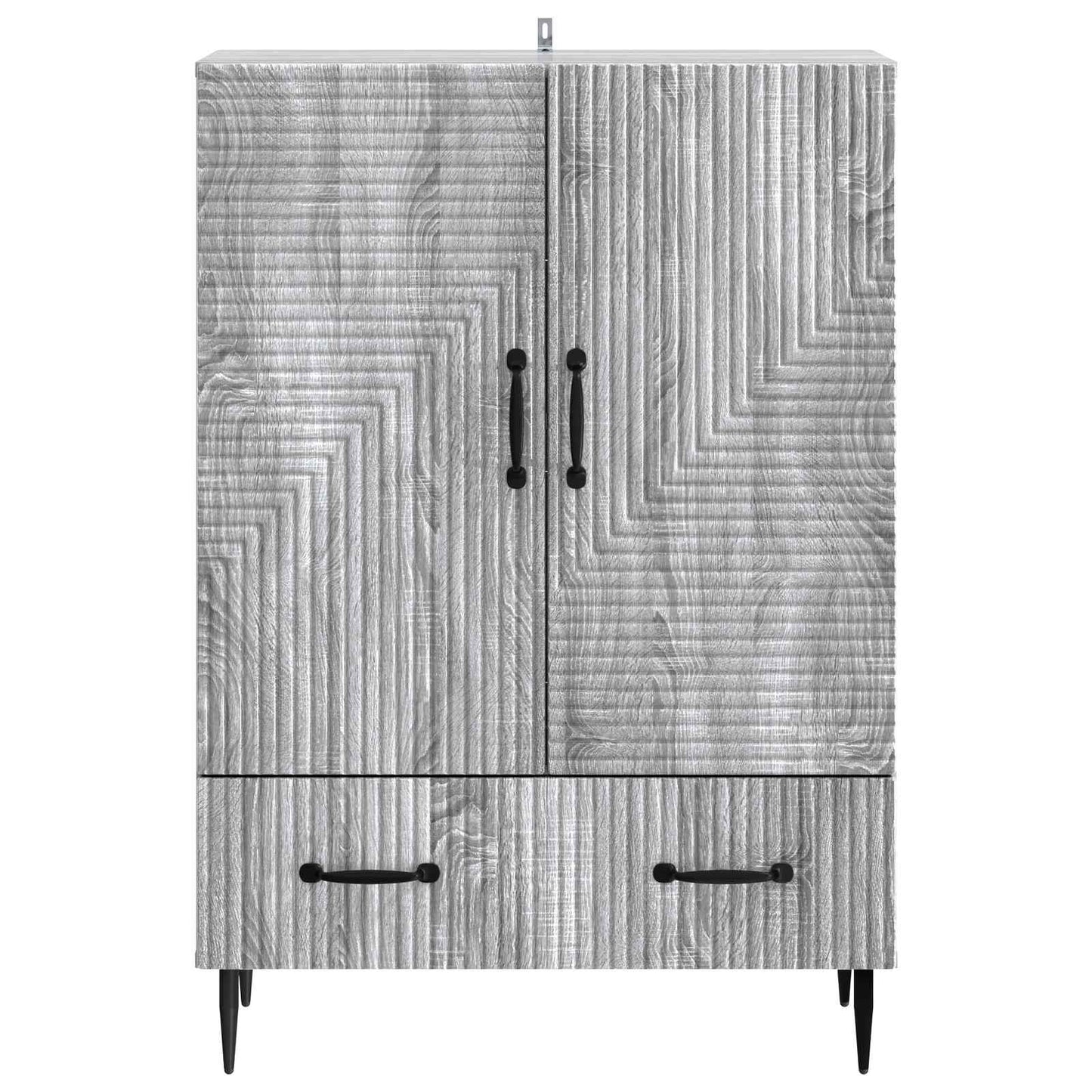 vidaXL Πλαϊνό γραφείο με συρτάρι Γκρι Sonoma 66 x 34,5 x 95 εκ.