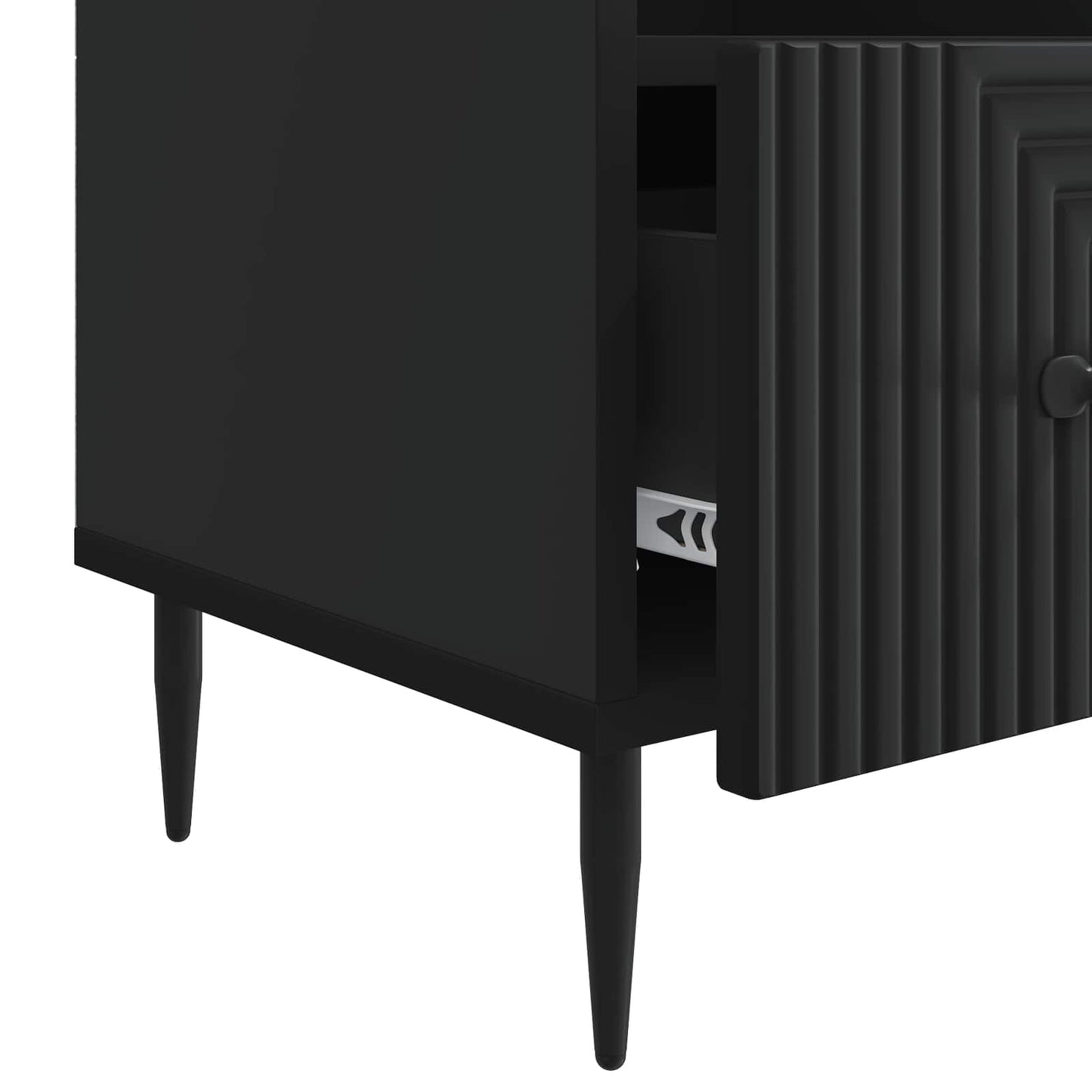 vidaXL Ντουλάπι TV Μαύρο 102 x 34,5 x 50 εκ. Επεξεργασμένο Ξύλο