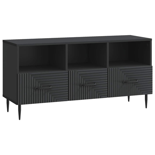 vidaXL Ντουλάπι TV Μαύρο 102 x 34,5 x 50 εκ. Επεξεργασμένο Ξύλο